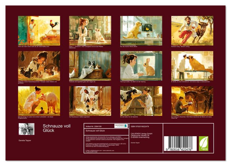 Produktbild: Schnauze voll Gl&uuml;ck (Wandkalender 2026 DIN A4 quer), CALVENDO Monatskalender