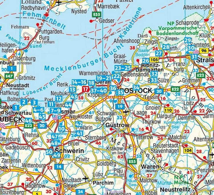 Produktbild: ROTHER Wanderf&uuml;hrer Ostseek&uuml;ste Mecklenburg-Vorpommern