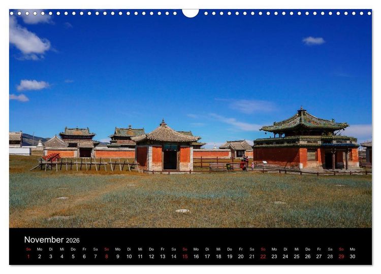 Produktbild: Mongolei - Zwischen Mittelalter und Moderne (Wandkalender 2026 DIN A3 quer), CALVENDO Monatskalender