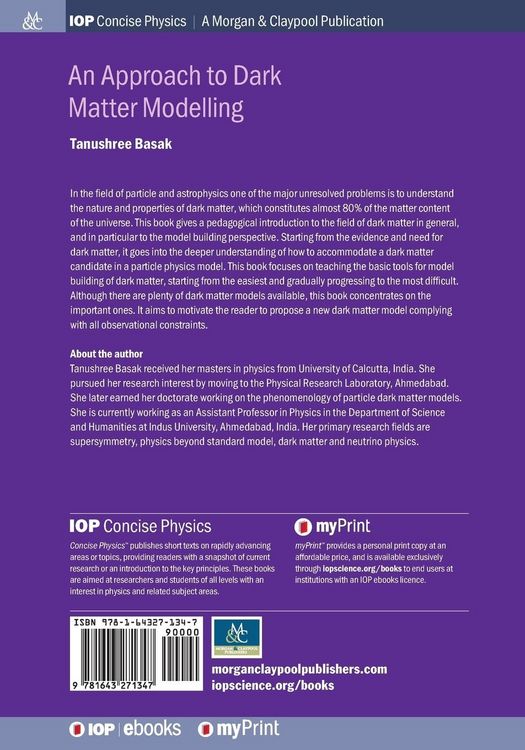 Produktbild: An Approach to Dark Matter Modelling
