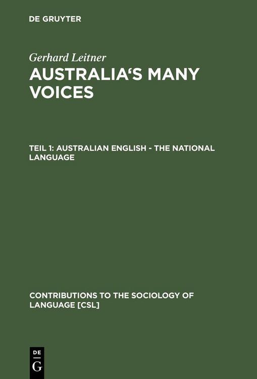 Produktbild: Australian English - The National Language