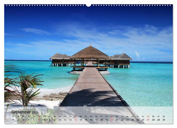 Produktbild: S&uuml;dseetr&auml;ume. Paradiese im Pazifik (Wandkalender 2026 DIN A2 quer), CALVENDO Monatskalender
