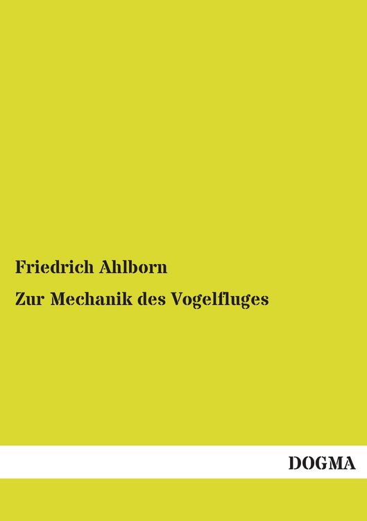 Produktbild: Zur Mechanik des Vogelfluges