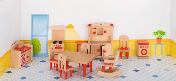 Produktbild: goki Puppenm&ouml;bel K&uuml;che f&uuml;r Puppenhaus