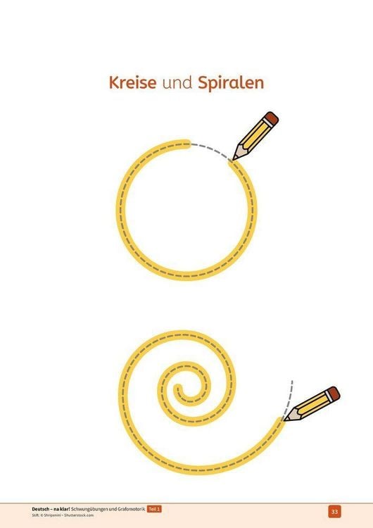 Produktbild: Deutsch - na klar! Schwung&uuml;bungen und Grafomotorik Teil 1