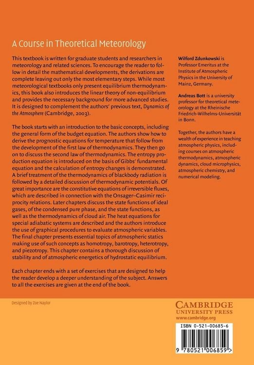 Produktbild: Thermodynamics of the Atmosphere