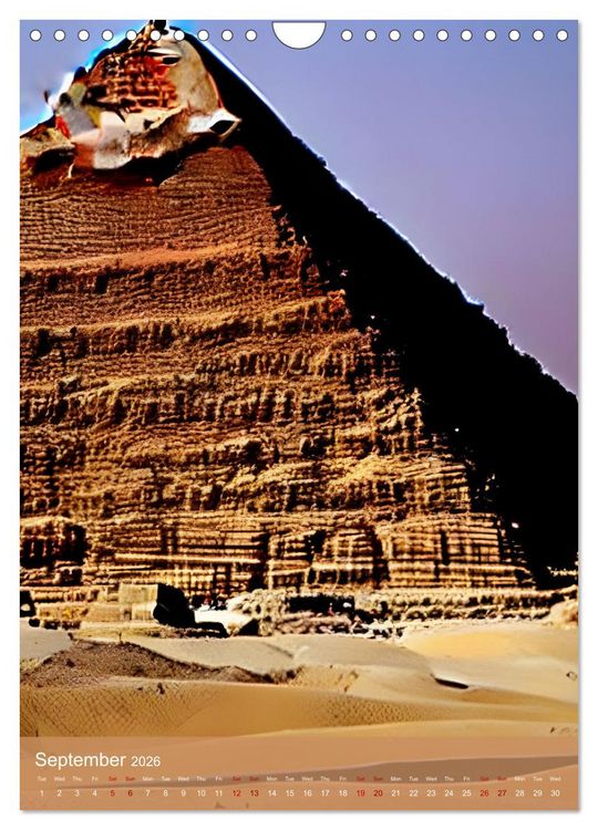 Produktbild: Ancient Egypt - Digital Artwork created by Artificial Intelligence (Wall Calendar 2026 DIN A4 portrait), CALVENDO 12 Month Wall Calendar