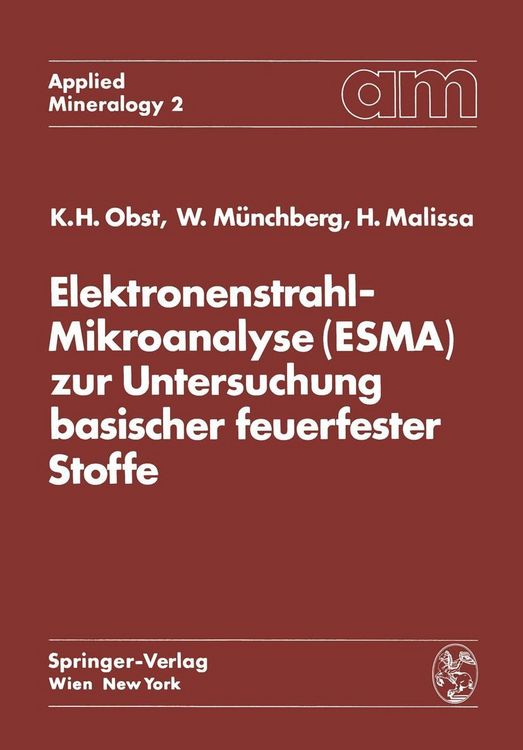 Produktbild: Elektronenstrahl-Mikroanalyse (ESMA) zur Untersuchung basischer feuerfester Stoffe