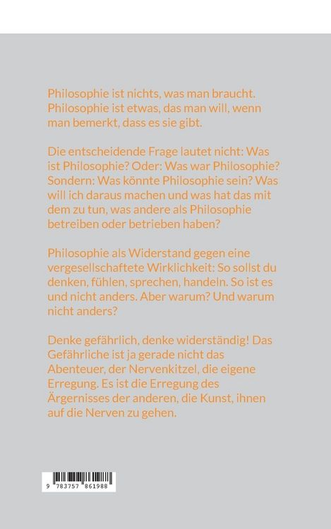 Produktbild: Philosophie als heitere Wissenschaft und strenge Kunst