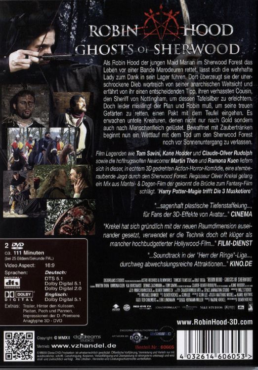 Produktbild: Robin Hood - Ghosts of Sherwood - Uncut (+ 2 3D-Brillen) (+ 2D-Disc)