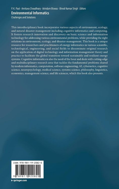 Produktbild: Environmental Informatics