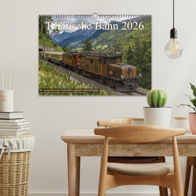 Produktbild: Rh&auml;tische Bahn 2026 (Wandkalender 2026 DIN A3 quer), CALVENDO Monatskalender