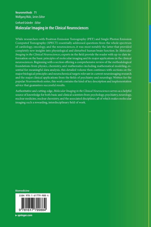 Produktbild: Molecular Imaging in the Clinical Neurosciences