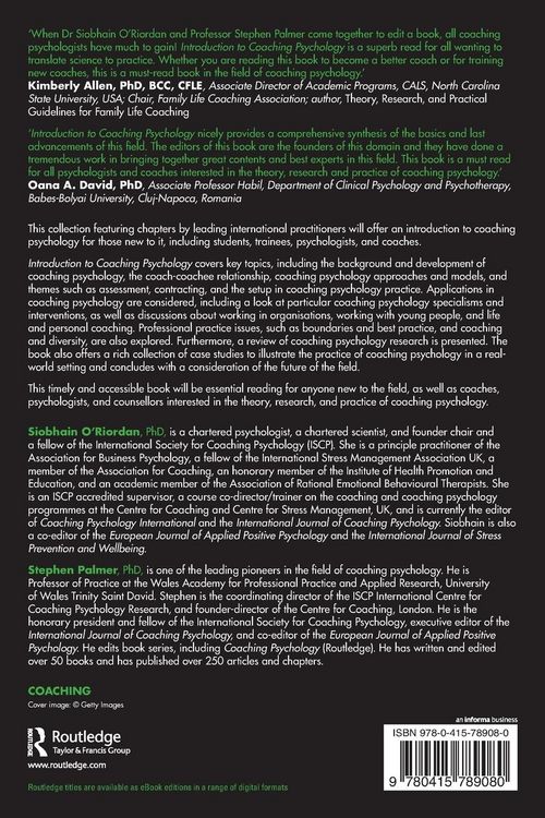 Produktbild: Introduction to Coaching Psychology