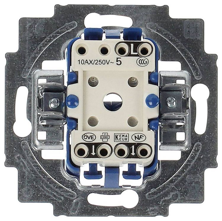 Produktbild: Busch-Jaeger Einsatz Serienschalter, Wippe Reflex SI, Reflex SI Linear Enzianblau (RAL 5010) 2000/5 US 1 St.