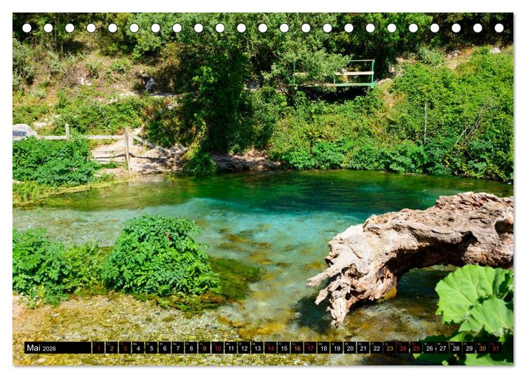 Produktbild: Landschaften in Albanien (Tischkalender 2026 DIN A5 quer), CALVENDO Monatskalender