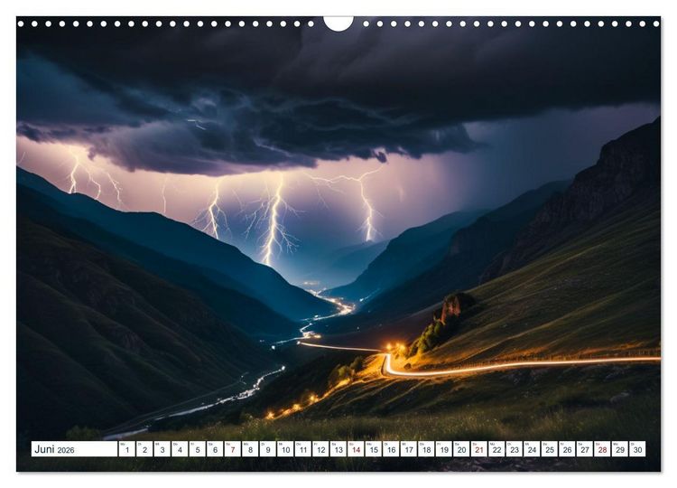 Produktbild: Wetter- und Naturph&auml;nomene (Wandkalender 2026 DIN A3 quer), CALVENDO Monatskalender