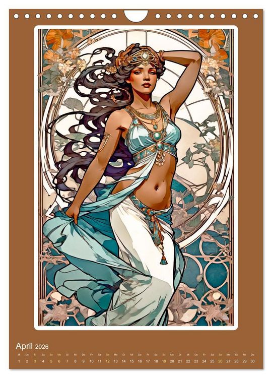 Produktbild: Illustrationskunst der Belle &Eacute;poque (Wandkalender 2026 DIN A4 hoch), CALVENDO Monatskalender
