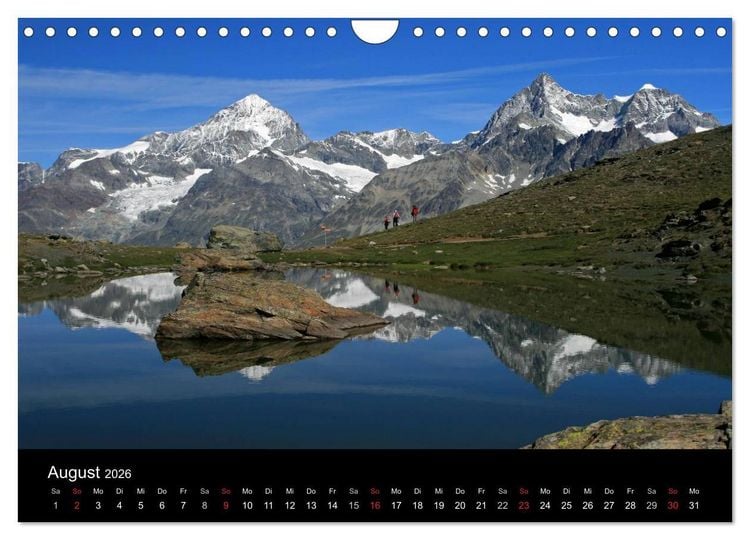 Produktbild: Zauber der Berge Zermatt und das Matterhorn (Wandkalender 2026 DIN A4 quer), CALVENDO Monatskalender