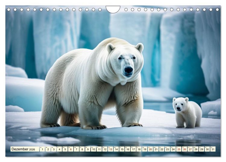 Produktbild: Gro&szlig;e und kleine B&auml;ren (Wandkalender 2026 DIN A4 quer), CALVENDO Monatskalender