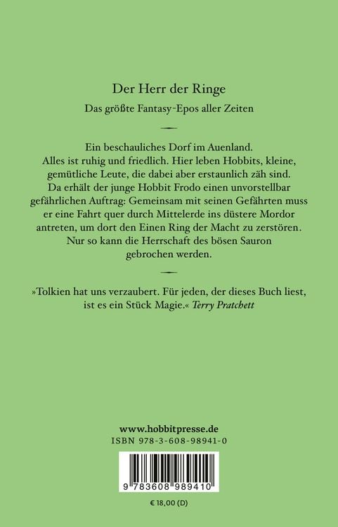 Produktbild: Der Herr der Ringe. Bd. 1 - Die Gef&auml;hrten (Der Herr der Ringe. Ausgabe in neuer &Uuml;bersetzung und Rechtschreibung, Bd. 1)