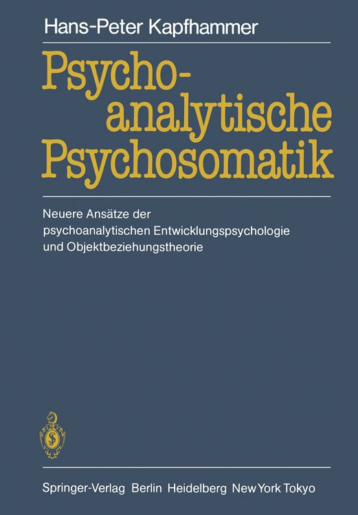 Produktbild: Psychoanalytische Psychosomatik