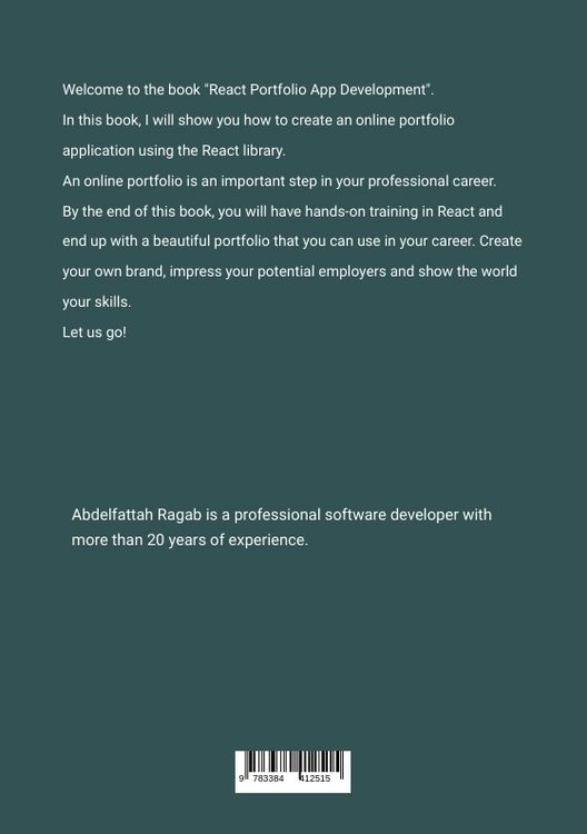 Produktbild: React Portfolio App Development