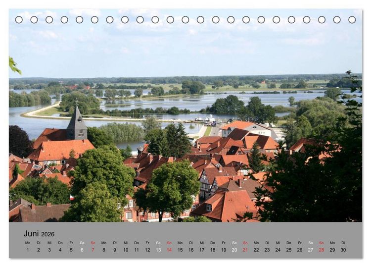 Produktbild: Hitzacker - Impressionen zwischen Elbe und Jeetzel (Tischkalender 2026 DIN A5 quer), CALVENDO Monatskalender