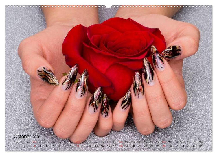 Produktbild: Transient Art &ndash; Nail Art Episode 1 (High Quality Premium Wall Calendar 2026 DIN A2 landscape),CALVENDO 12 Month Wall Calendar