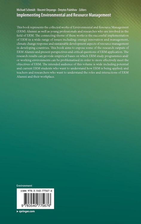 Produktbild: Implementing Environmental and Resource Management