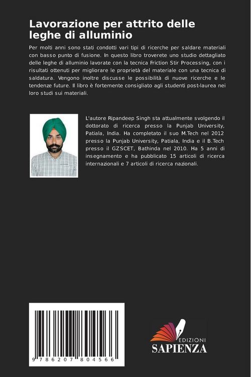Produktbild: Lavorazione per attrito delle leghe di alluminio