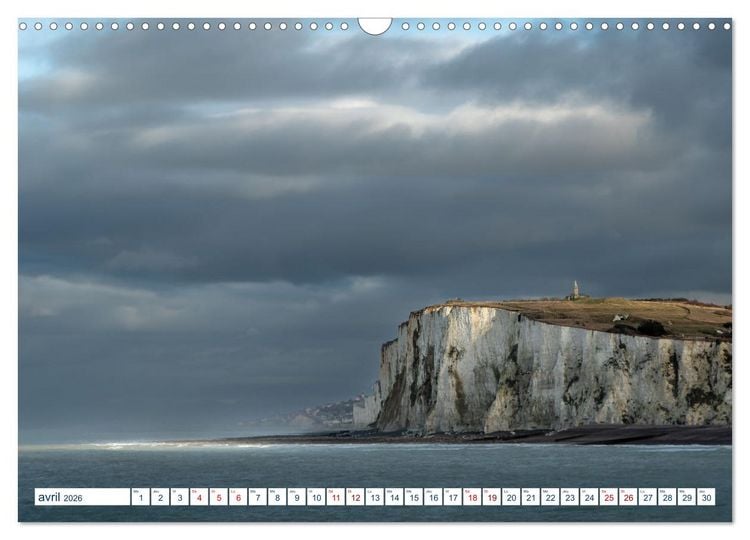 Produktbild: La c&ocirc;te picarde Le long des falaises (Calendrier mural 2026 DIN A3 vertical), CALVENDO calendrier mensuel
