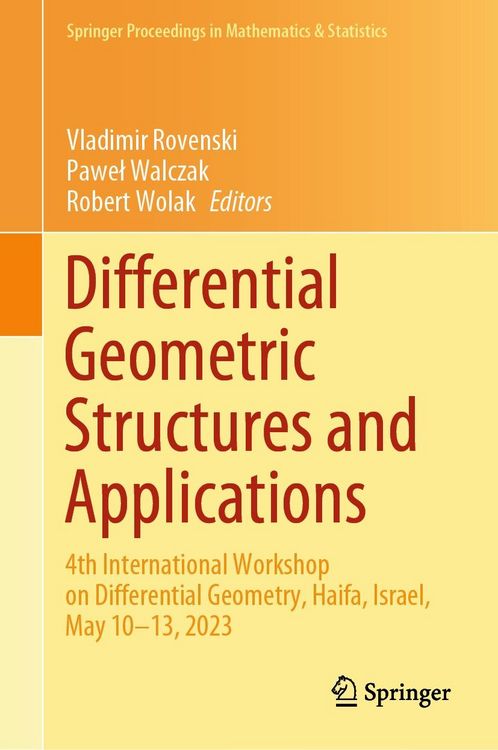 Produktbild: Differential Geometric Structures and Applications