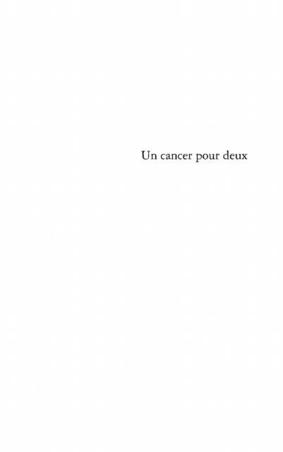 Produktbild: Un cancer pour deux