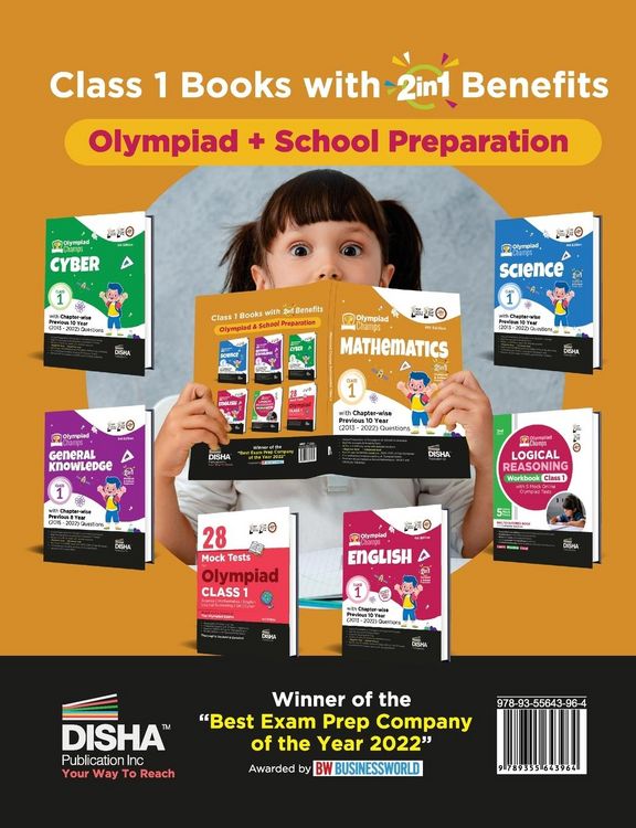 Produktbild: Olympiad Champs Mathematics Class 1 with Chapter-wise Previous 10 Year (2013 - 2022) Questions 4th Edition | Complete Prep Guide with Theory, PYQs, Past & Practice Exercise |