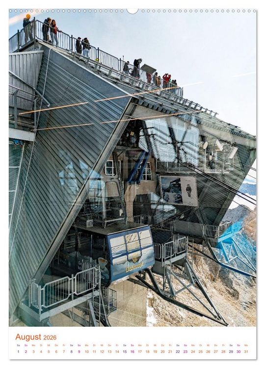 Produktbild: Gl&uuml;cksgef&uuml;hle auf dem Berg - Highlight Zugspitze (hochwertiger Premium Wandkalender 2026 DIN A2 hoch), Kunstdruck in Hochglanz