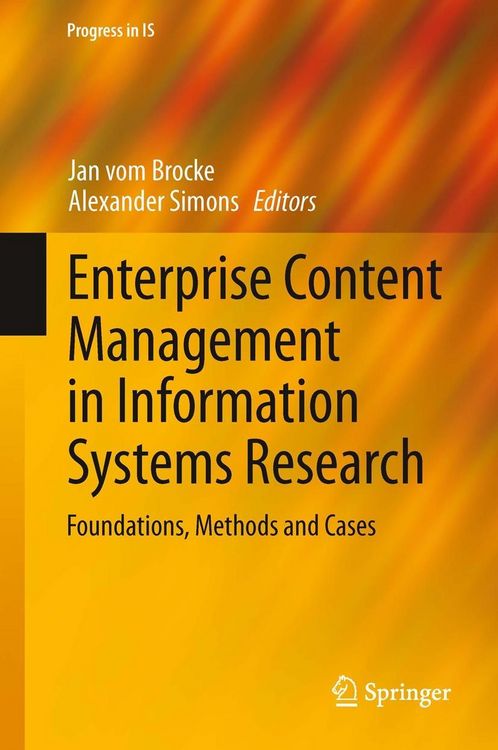 Produktbild: Enterprise Content Management in Information Systems Research