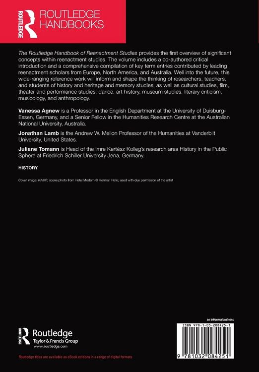 Produktbild: The Routledge Handbook of Reenactment Studies