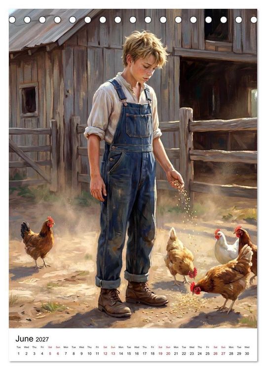 Produktbild: Boys of the World &ndash; At the Turn of the 20th Century (Desk Calendar 2027 DIN A5 portrait), CALVENDO 12 Month DeskCalendar