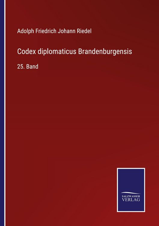 Produktbild: Codex diplomaticus Brandenburgensis