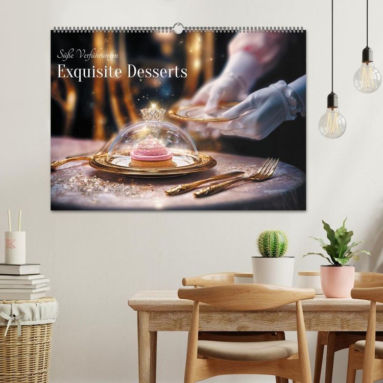 Produktbild: S&uuml;&szlig;e Verf&uuml;hrungen - Exquisite Desserts (Wandkalender 2026 DIN A2 quer), CALVENDO Monatskalender