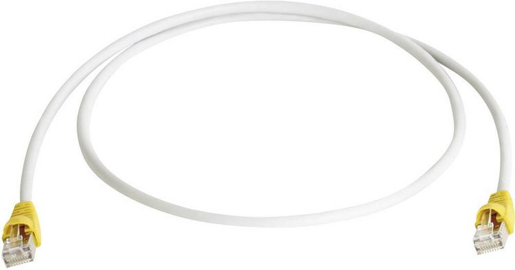 Produktbild: Teleg&auml;rtner RJ45 (gekreuzt) Netzwerk Anschlusskabel CAT 6a S/FTP 2.00 m Grau Flammwidrig, mit Rastnasenschutz