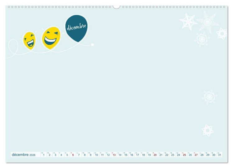 Produktbild: 12 x collage de blagues - calendrier de bricolage (Calendrier mural 2026 DIN A2 vertical) calendrier de bureau