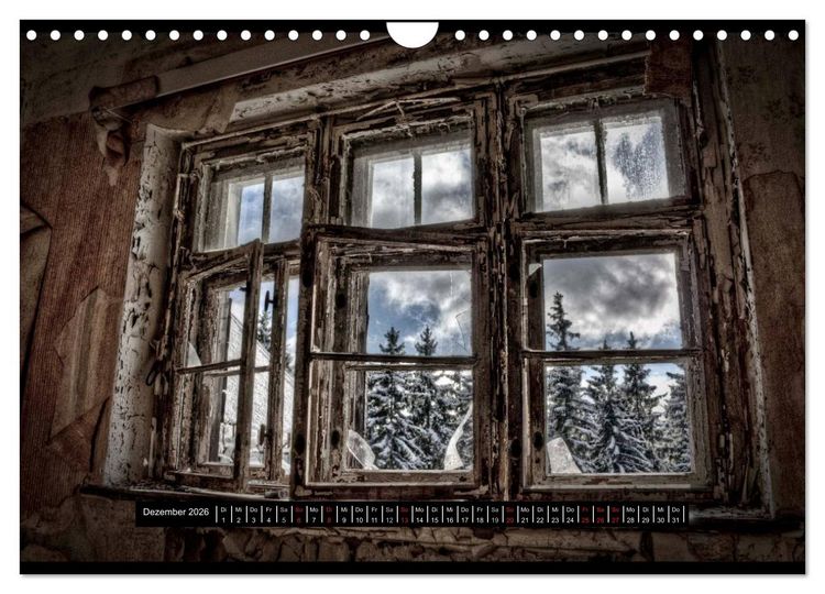 Produktbild: Lost Places, Vergessene Orte / AT-Version (Wandkalender 2026 DIN A4 quer), CALVENDO Monatskalender