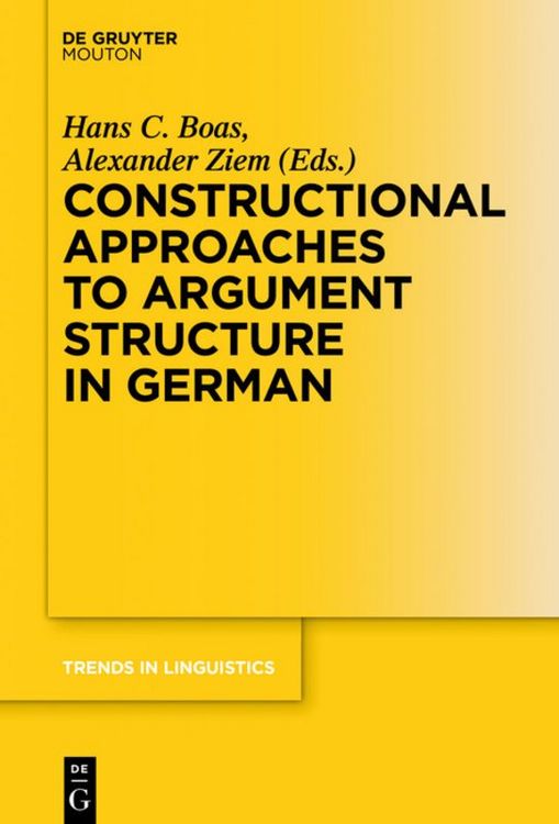 Produktbild: Constructional Approaches to Syntactic Structures in German