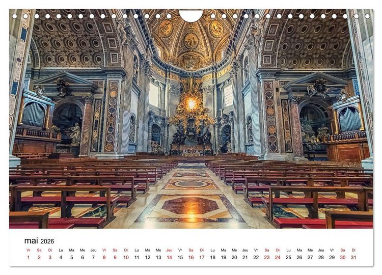 Produktbild: Rome, La Cit&eacute; &Eacute;ternelle (Calendrier mural 2026 DIN A4 vertical), CALVENDO calendrier mensuel