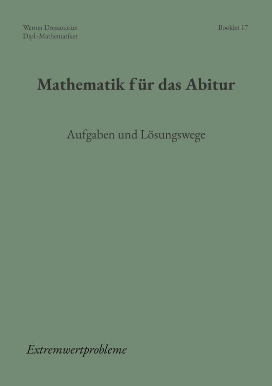 Produktbild: Mathematik f&uuml;r das Abitur