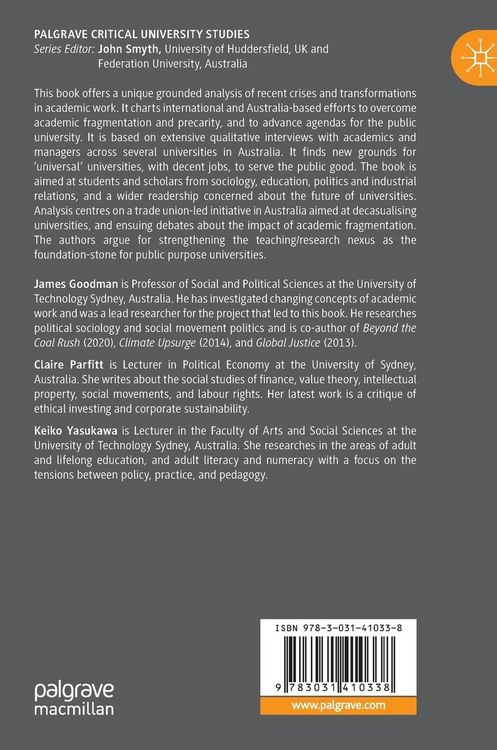 Produktbild: The Transformation of Academic Work