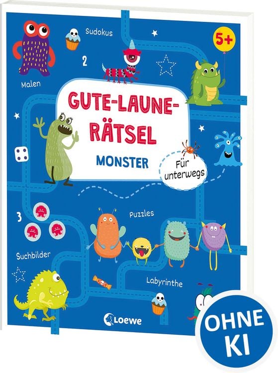 Produktbild: Gute-Laune-R&auml;tsel f&uuml;r unterwegs - Monster