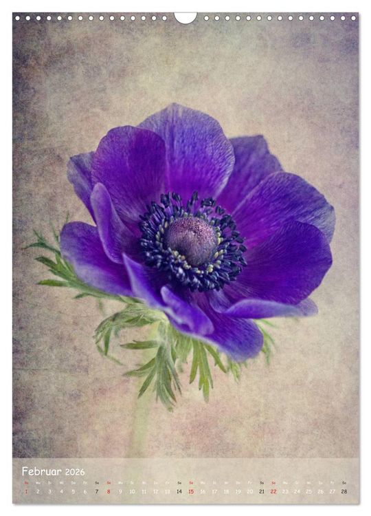 Produktbild: Blumengefl&uuml;ster (Wandkalender 2026 DIN A3 hoch), CALVENDO Monatskalender